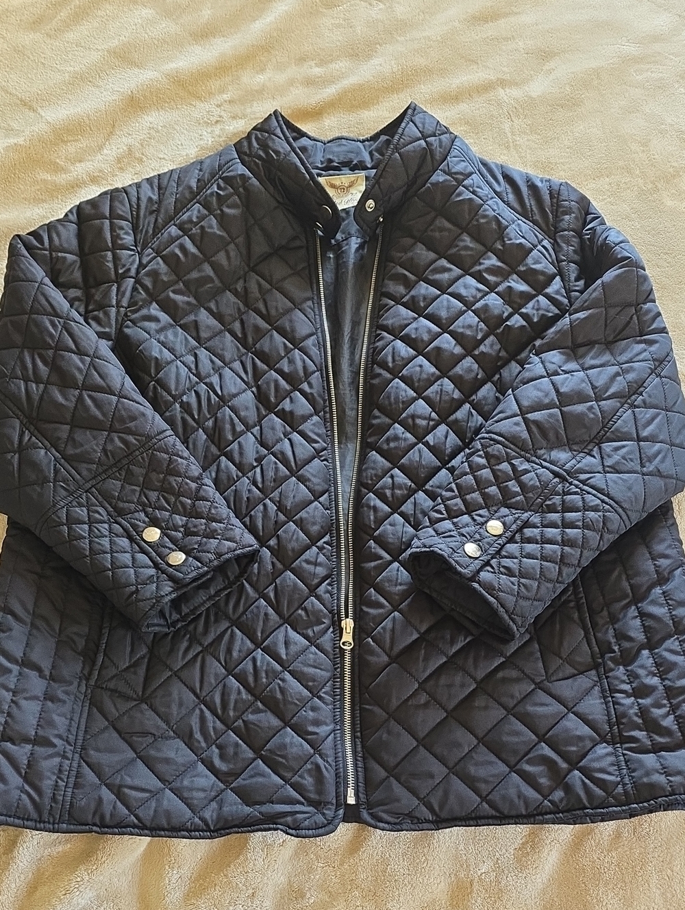 Faded Glory Quilted Puffer Jacket in Black
